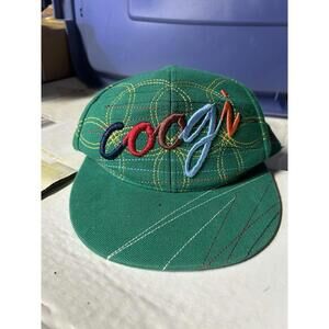 Vintage COOGI Embroidered Green Baseball‎ Cap Size 7 3/8